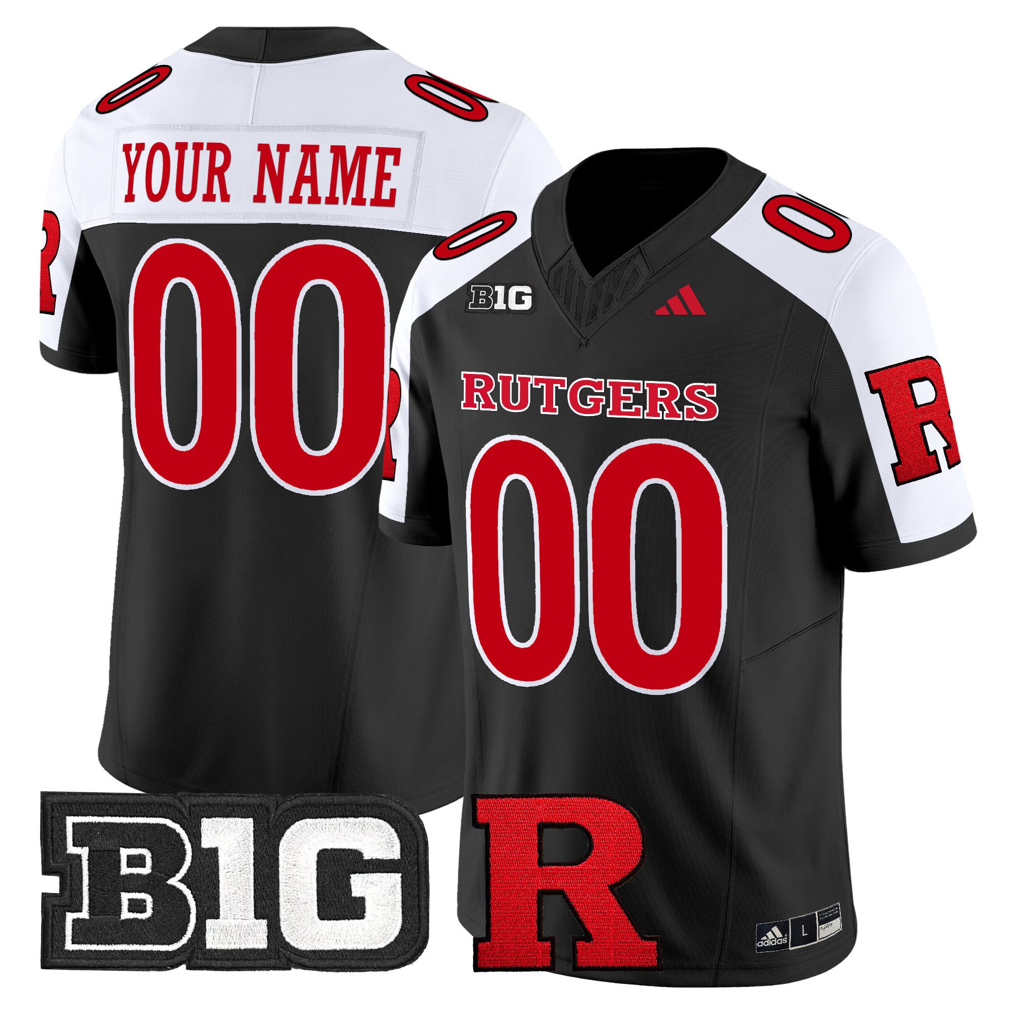 Men Rutgers Scarlet Knights Black 2024 Vapor Limited Custom NCAA Jersey->customized ncaa jersey->Custom Jersey
